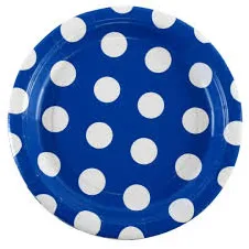 Marquee Event Hire By Inventiva Creative Studio Blue Polka Dot Dessert Paper Plates.jpg