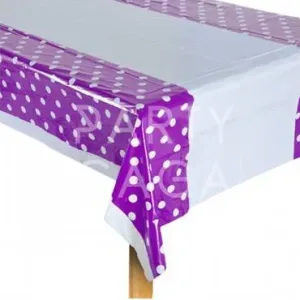 Marquee Event Hire By Inventiva Creative Studio Purple Polka Dot Tablecloth.jpg