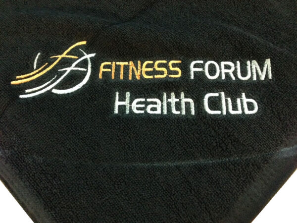 Gym Towels With Embroidery (Black) 100pcs - Image 4