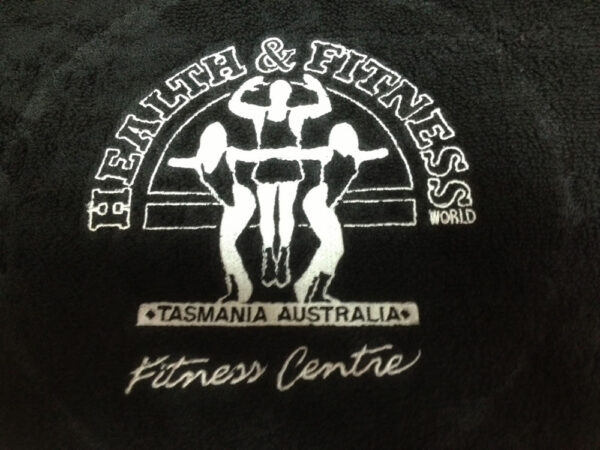 Gym Towels With Embroidery (Black) 100pcs - Image 3