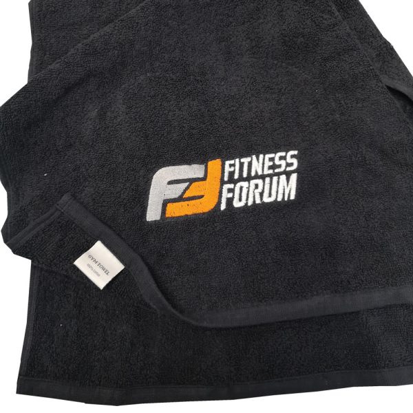 Gym Towels With Embroidery (Black) 100pcs - Image 2