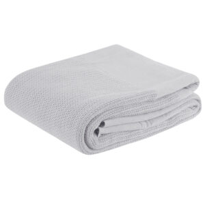 Cellular Cotton Blanket white