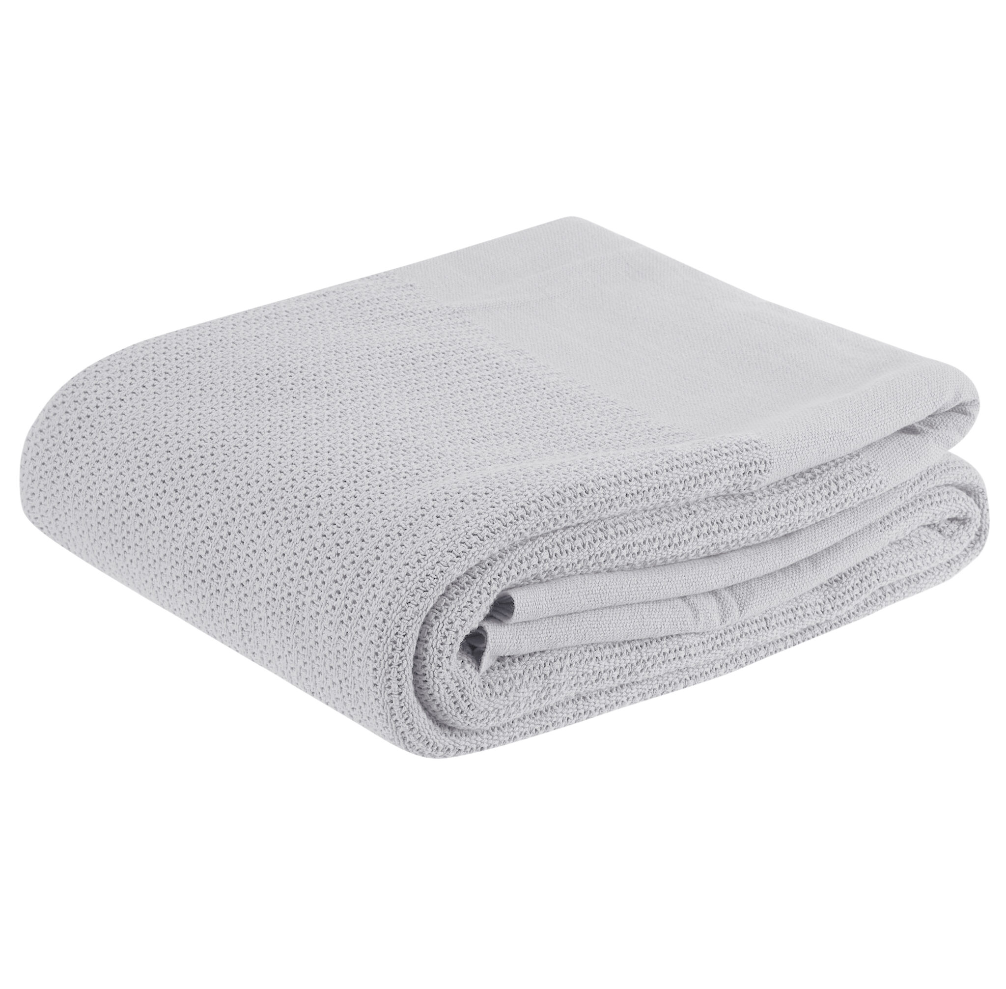 Cellular Cotton Blanket white
