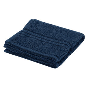 elegant navy blue face washer