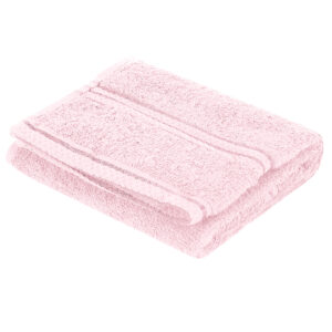 elegant pink hand towel