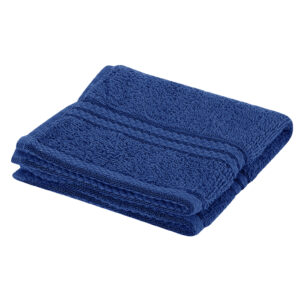 elegant royal blue face washer