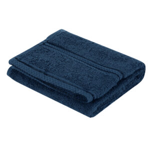elegant navy blue hand towel