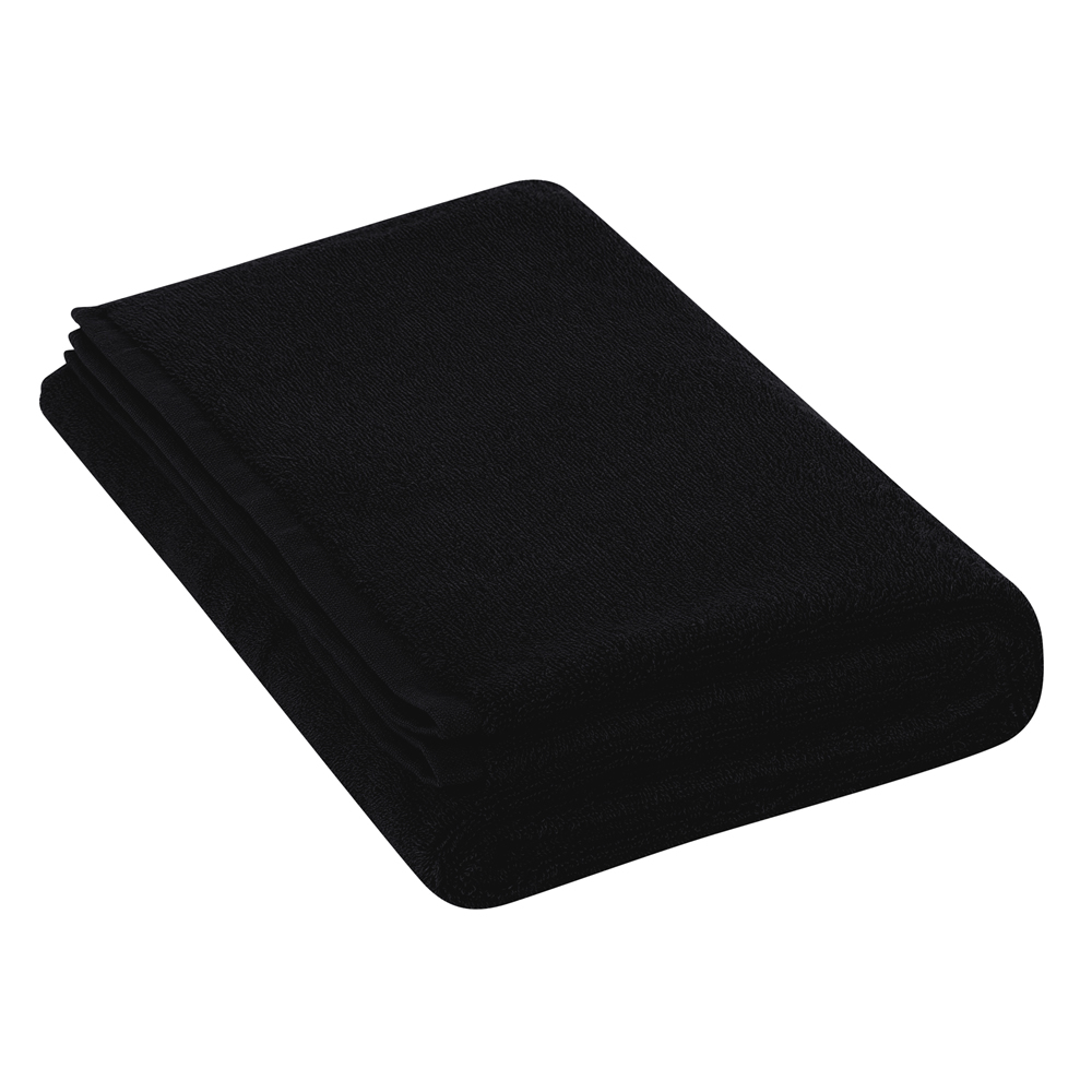 bath towel black